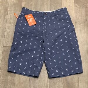 Mens NWT Dockers Anchor Classic‎ Fit Flat Front Chino Shorts